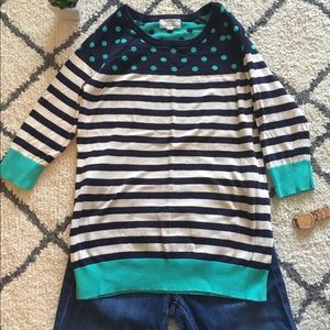 Stripe and dotted sweater